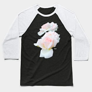 Rose in the dew on black / Swiss Artwork Photography Baseball T-Shirt